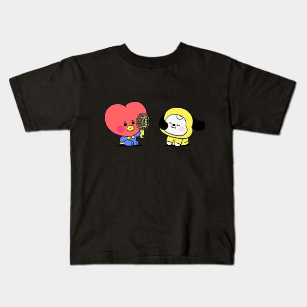 bts bt21 Kids T-Shirt by pipish